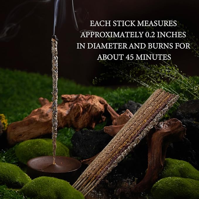 Incense Sticks – 14 Natural Sticks with 7 Scents: Palo Santo, White Sage, Lavender, Rose, Sandalwood, Agarwood & Osmanthus – for Meditation, Spiritual Use & Stress Relief Gifts