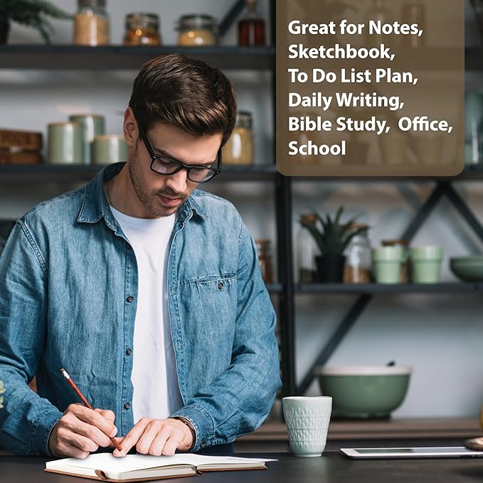 CAGIE Lined Journal for Men Women, Tree Growth Ring Leather Bound Journal Notebook, 256 Pages 100 GSM Journals for Writing, A5 Hardcover Journaling Notebooks for Work, Note Taking