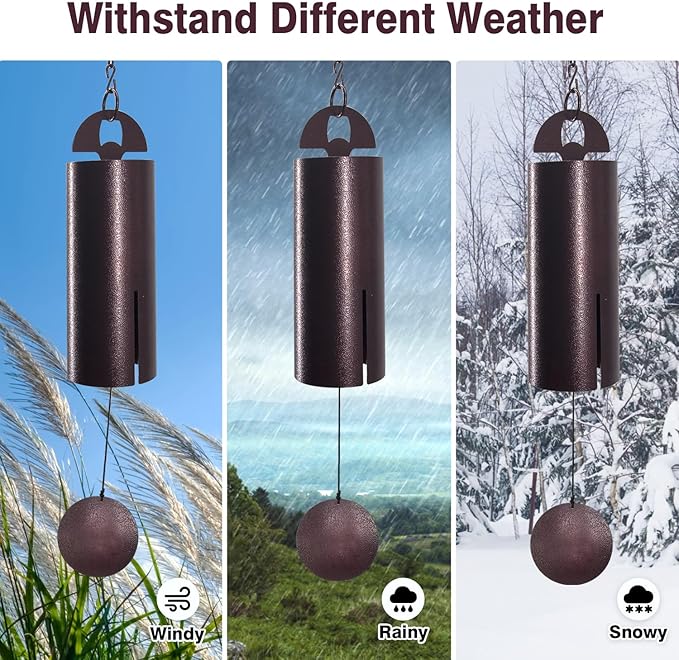 ASTARIN Wind Chimes for Outside Deep Tone Heroic Windbell Deep Resonance Serenity Bell Outdoor Decor for Patio,Yard,Porch,Garden
