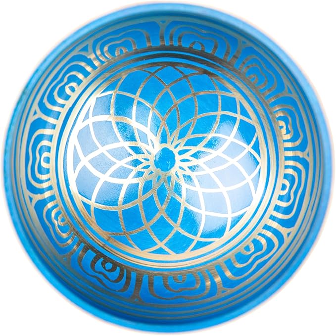 Tibetan Singing Bowl Set Brass - Master Healing Grade - Authentic Handcrafted Sound Bowl by Himalayan Bazaar