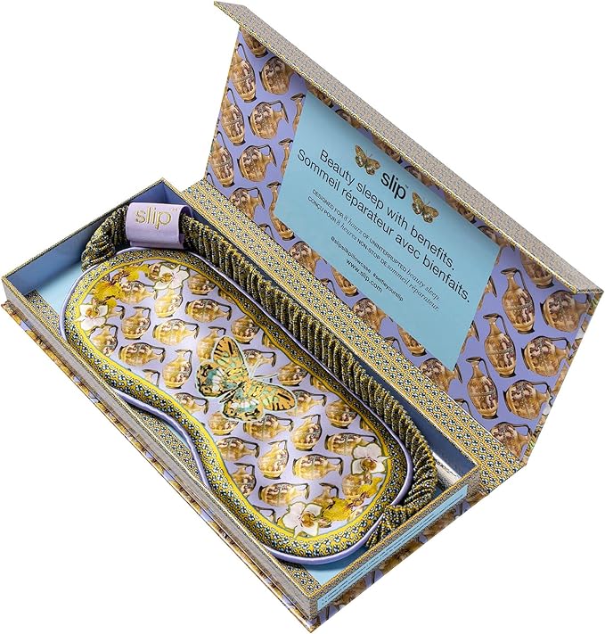 slip Pure Silk Sleep Mask - 100% Pure 22 Momme Mulberry Silk Eye Mask - Comfortable Sleeping Mask with Elastic Band, Zodiac Collection: Aquarius