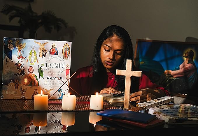 Prayer Incense Sticks - 120 Insence-Sticks (20 Insense x 6 Incents) Catholic Church Spiritual Incienso for Jesus Guardian Angel St Michael Archangel San Miguel Arcangel Judas Religious Gifts + Holder