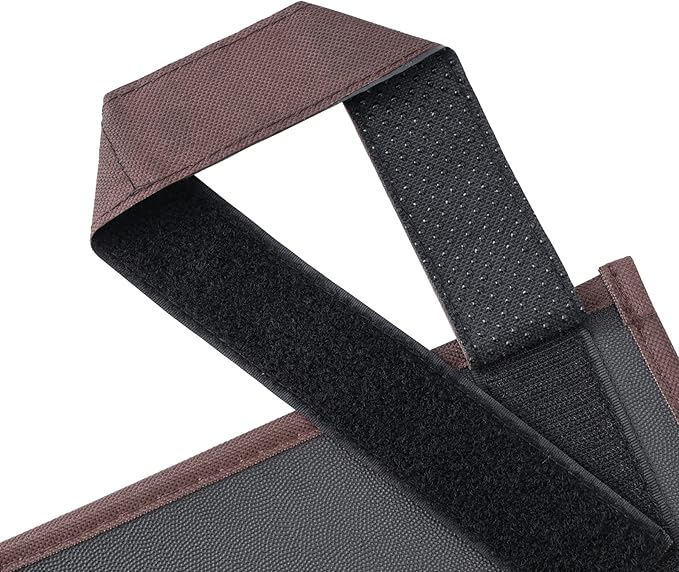 Hanging Bedside Caddy, Bedside Storage Organizer for Magazine, Phone, Remote control (Classic4 Pockets-Coffee)