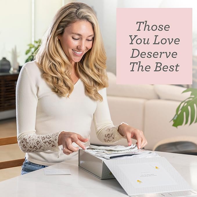 Lizush Luxury Spa Gifts for Women - 6 Piece Lavender Gifts for Her, Gift Baskets for Women, Body Care Set for Mom, Birthday Box, Self Care Spa Kit For Wife - Handmade in the USA