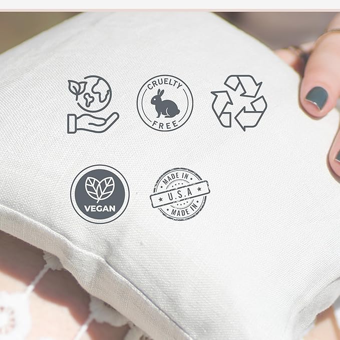 Sacksy Thyme Microwave Heating Pad - 100% Linen Cover, Unscented, Size 18x7, Comforting Heat Pad for Cramps, Back,Neck,Shoulders, Leg Pain, Hot Microwavable Heat Pack, Color: Natural, Made in USA