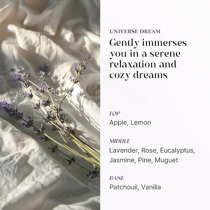 OPTATUM Pillow Mist - Aromatherapy Pillow Spray for Sheets, Linen & Bedding, Natural Essential Oils for Stress Relief, Gift for Someone Who Wants to Sleep Well - Universe Dream