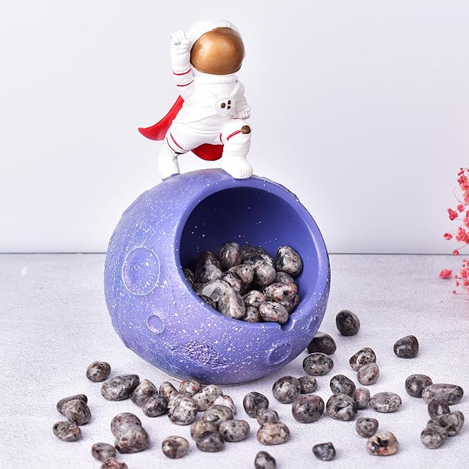 Polished Yooperlite Crystals - 72 Pcs, 0.5" 10 oz Handpicked Tumbled Gemstones Rocks, Pebbles for Reiki, Chakra, Healing Home Decor