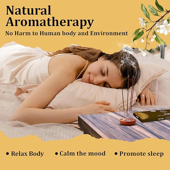 Pure Oud Agarwood Incense Sticks, 100%-Natural Charcoal Free Organic Non Toxic Clean Burning Handmade Insence Sticks 100 gm Pack, Raajsee Meditation Gifts – Spritual Cleansing