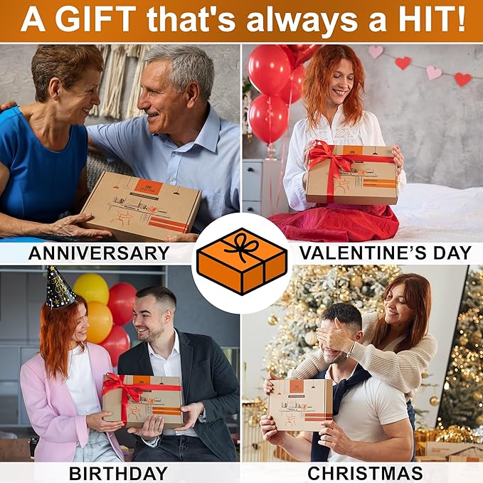 TESLYAR Wood Phone Docking Station for Men - Desktop or Nightstand Organizer - Birthday Gifts for Men, Dad - Anniversary Idea from Wife - Key Holder, Stand Wallet, Watch & Essentials (Chestnut)