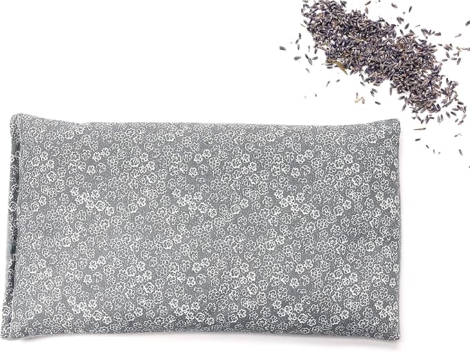 SacksyThyme Microwave Heating Pad for Back, Neck, Menstrual Cramps, Shoulders, Leg Pain Relief - Hot Moist Microwavable Therapy Pack - Flaxseed Hot & Cold Pad Made in USA (Size: 12 x 7) Lavender