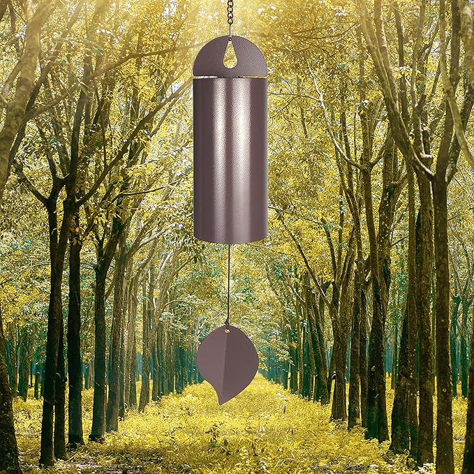 Deep Resonance Serenity Bell - 26'' Outdoor Memorial Chime with Deep Tone, Large Hanging Bell for Garden or Patio Décor