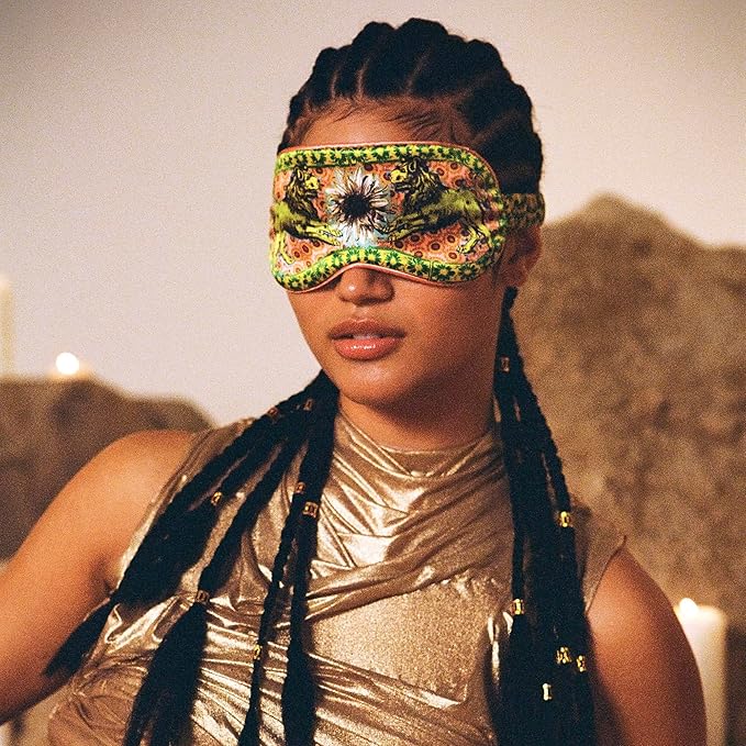 slip Pure Silk Sleep Mask - 100% Pure 22 Momme Mulberry Silk Eye Mask - Comfortable Sleeping Mask with Elastic Band + Filler and Internal Liner, Zodiac Collection: Leo