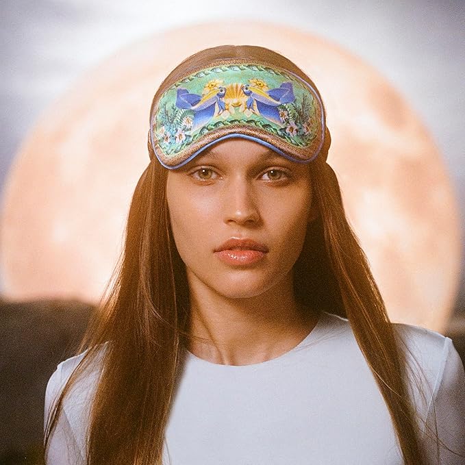 slip Pure Silk Sleep Mask - 100% Pure 22 Momme Mulberry Silk Eye Mask - Comfortable Sleeping Mask with Elastic Band, Zodiac Collection: Pisces