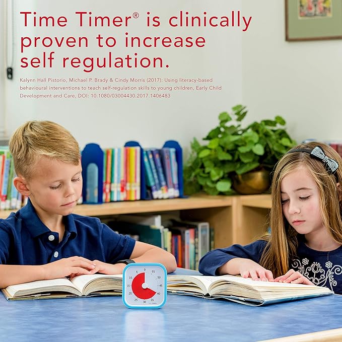 TIME TIMER 60 Minute MOD Education Edition — Visual Timer with Desktop Software for Kids Classroom Learning, Teachers Desk Clock, Study Tool and Office Meetings with Silent Operation (Sky Blue)