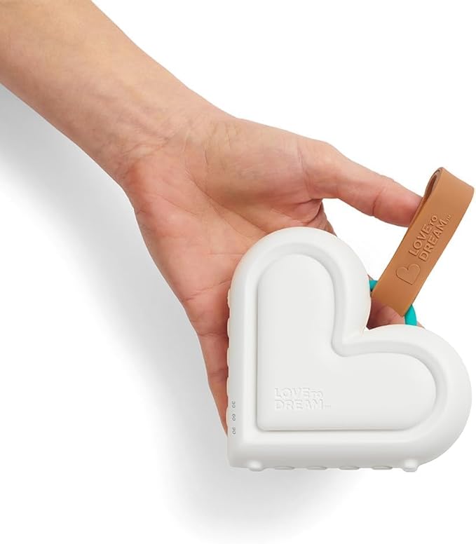 Love to Dream Sleep Machine, Baby White Noise Machine for Sleeping and Relaxing, Noise Therapy with 9 Soothing Infant Sleep Sounds with Baby Night Light, Portable Sound Machine