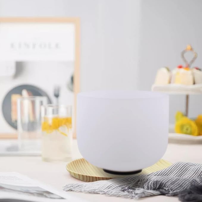 7inch 8inch 9inch Crystal singing bowls set sound bowl for healing Mindfulness, Meditation, Yoga, Spiritual and Body Healing Chakra Bowl (7G+8F+9C, 7inch+8inch+9inch with Travel bag)