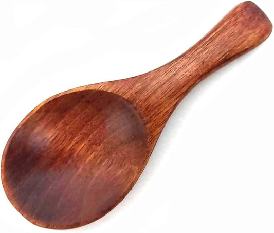JapanBargain 1906, Wooden Matcha Scoop 4 Inch Cherry Wood Spoon for Green Tea Salt Sugar Spice Japan Style Single Piece