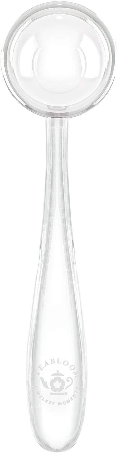 Teabloom Perfect Measure Loose Leaf Tea Spoon – Lead-Free Heatproof Borosilicate Glass Tea Scoop – Tea Purist's Choice