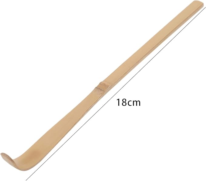 Matcha Scoop Bamboo, Bamboo Matcha Scoop Japanese Chashaku Hooked Green Tea Spoon 18cm Tea Ceremony Utensils for Tea Lover, Tea Scoops, Coffee, Tea and Espresso