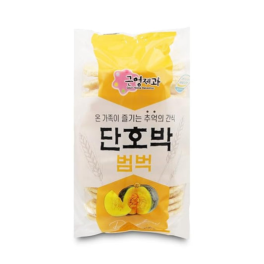 LENITH GY Korean Original Sweet Pumpkin Chips 100g Korean Popped Rice Cakes