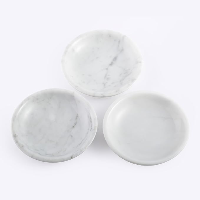 Koville Italian Carrara Marble Incense Holder, Upgraded 6" Incense Holders for Sticks, Sturdy Incense Burner Ash Catcher, Ideal for Meditation, Relaxing, Easy to Clean