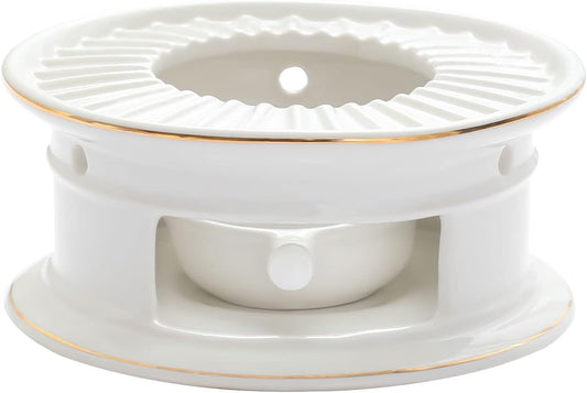 Teapot Warmers Ceramic Teapot Warmer Coffee and Milk Tea Warmer Tea Set(with Candle Hold)