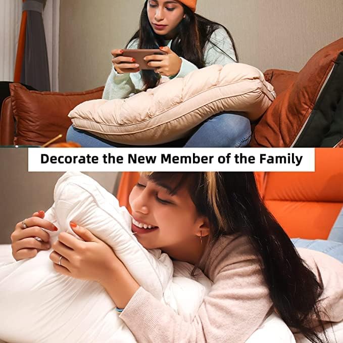 YOUR MOON Soft Pillows for Sleeping, Support Bed Pillows, Fluffy Down Alternative Pillow, Luxury Hotel Gel Pillows for Side Sleeping Standard Size (Gray)