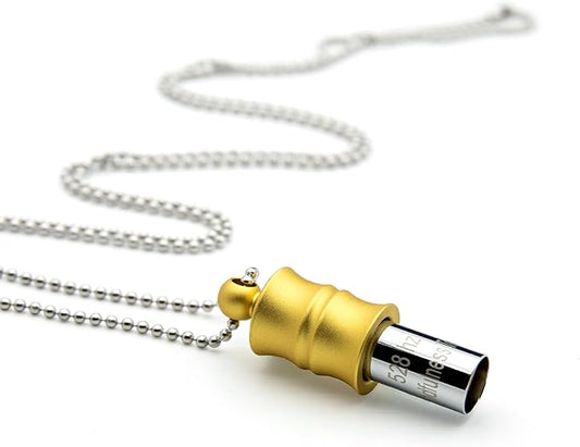 528 Hz Meditation Necklace Breathing Frequency Sound Healing Device by Adjusting The Breathing for Anxiety & Stress Relief Mindfulness