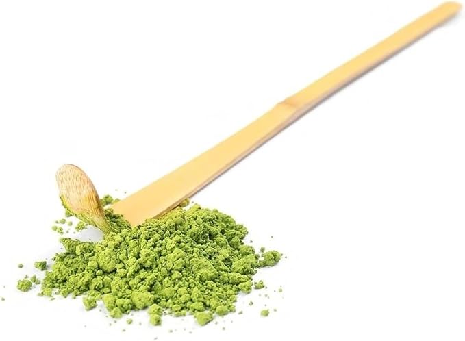 Matcha Scoop Bamboo, Bamboo Matcha Scoop Japanese Chashaku Hooked Green Tea Spoon 18cm Tea Ceremony Utensils for Tea Lover, Tea Scoops, Coffee, Tea and Espresso
