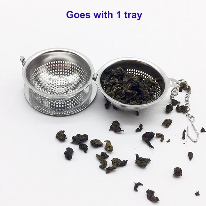 Food Grade 304 Stainless Steel Mesh Tea Ball 2.1 Inch Tea Infuser Strainer Filter Diffuser for Loose Tea