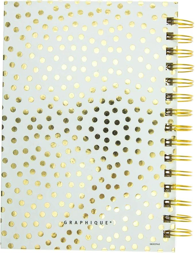 Graphique Designer Notebooks - "Do More of What Makes You Sparkle" - Spiral Bound Writing Journals for Offices, Schools, Classrooms, and More - Hard Cover with 160 Ruled Pages (6.25" x 8.25")
