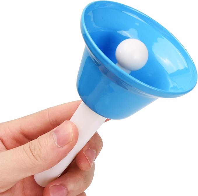 Facmogu 8 Pack Handbells Set, Colorful 8 Note Diatonic Metal Music Bells, Percussion Instrument Bells, Musical Handbells Set for Festival Musical Teaching Church Chorus Wedding Family Birthday Party