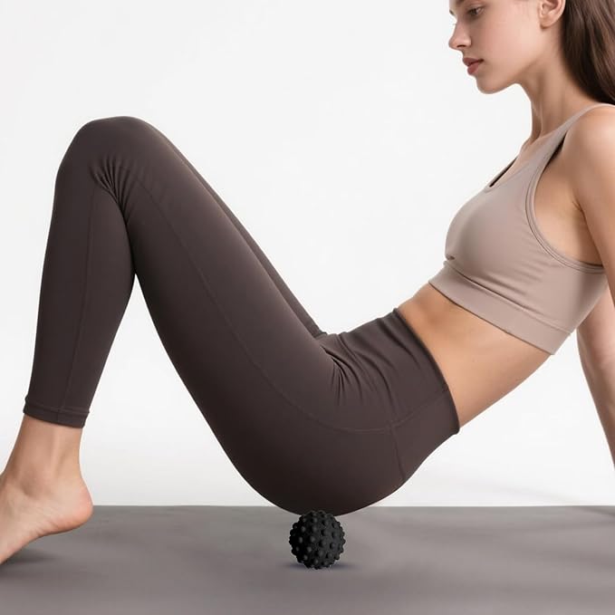 Foot Massage Ball Myofascial Release, Restore Foot Massage Roller, Massage Tool for Tight Muscles and Sore Feet, Pain Relieve from Plantar Fasciitis, Black