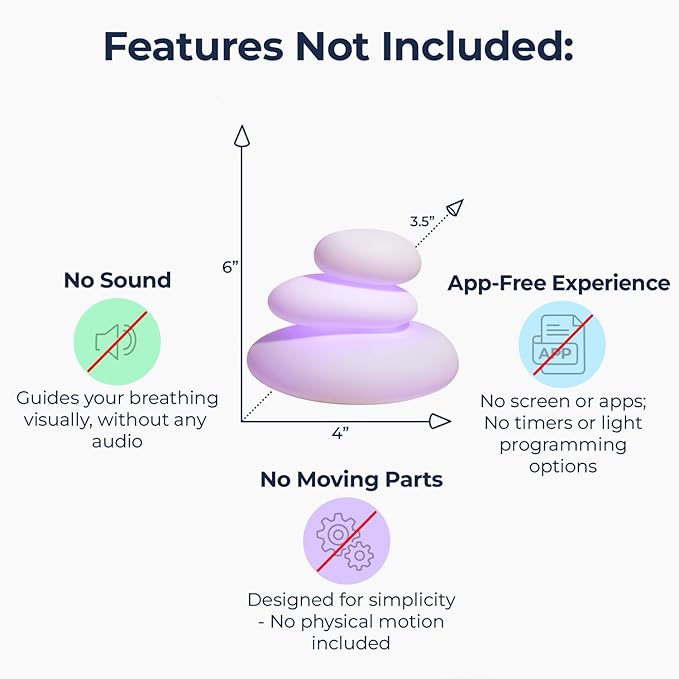 Mindsight 'Breathing Buddha' Guided Visual Meditation Tool for Mindfulness | Slow Your Breathing & Calm Your Mind for Stress & Anxiety Relief | Perfect for Adults & Kids | Relaxing Self Care Gift