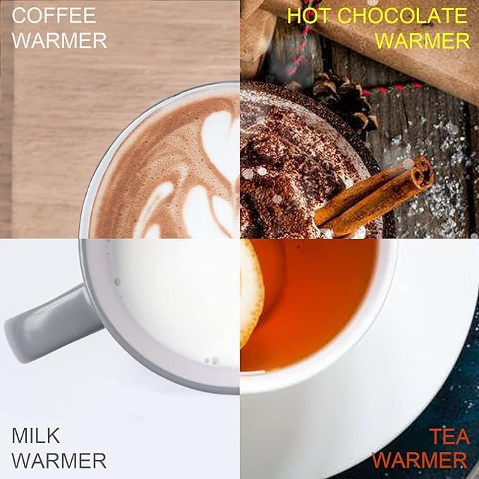 Teapot Warmer, Ceramic Teapot Heater with Cork Cushion Coffee Tea Warmer for Glass, Stainless Steel, Ceramic Teapot and Other Heatproof Dish Warming Use, Blue