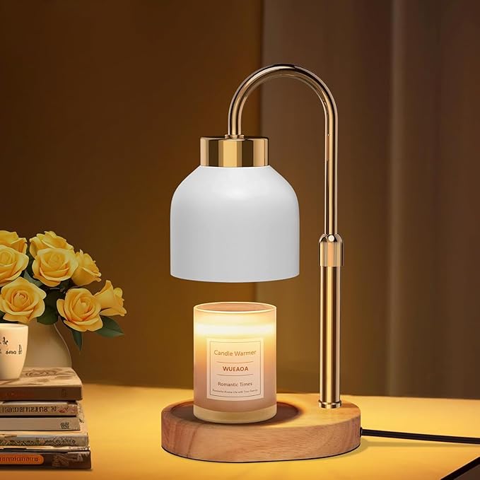 Candle Warmer Lamp, with Timer Dimmer, Height and Brightness Adjustable, Modern Electric Wax Warmer for Women Mom, Best Birthday and House Warming Gift for New Home Decor
