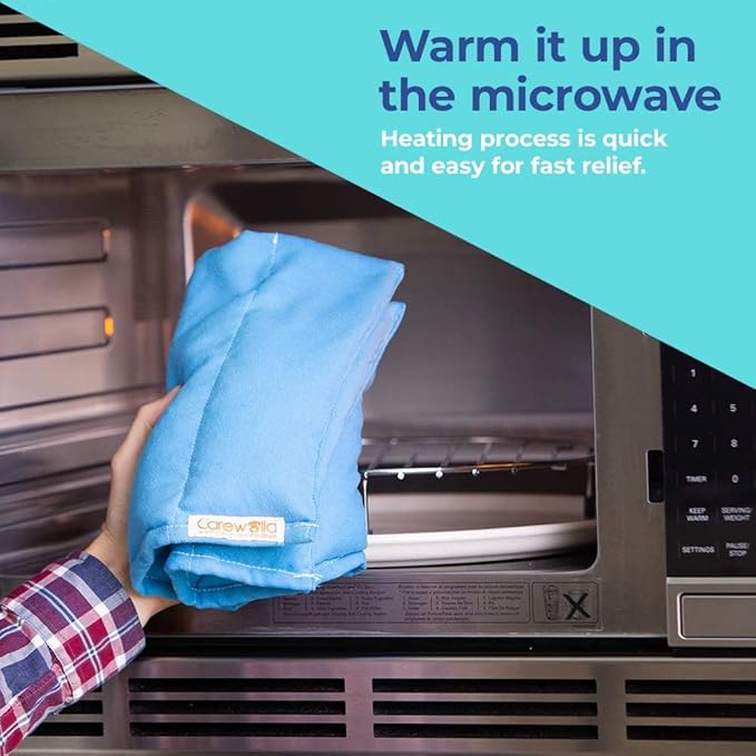 Microwave Heating Pad for Pain Relief, 9 x 22 Multipurpose Pads, Natural Buckwheat and Lavender Mix, Hot/Cold, Aromatherapy, Made in USA (Purple)