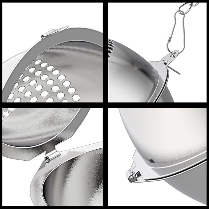 Food Grade 304 Stainless Steel Mesh Tea Ball 2.1 Inch Tea Infuser Strainer Filter Diffuser for Loose Tea