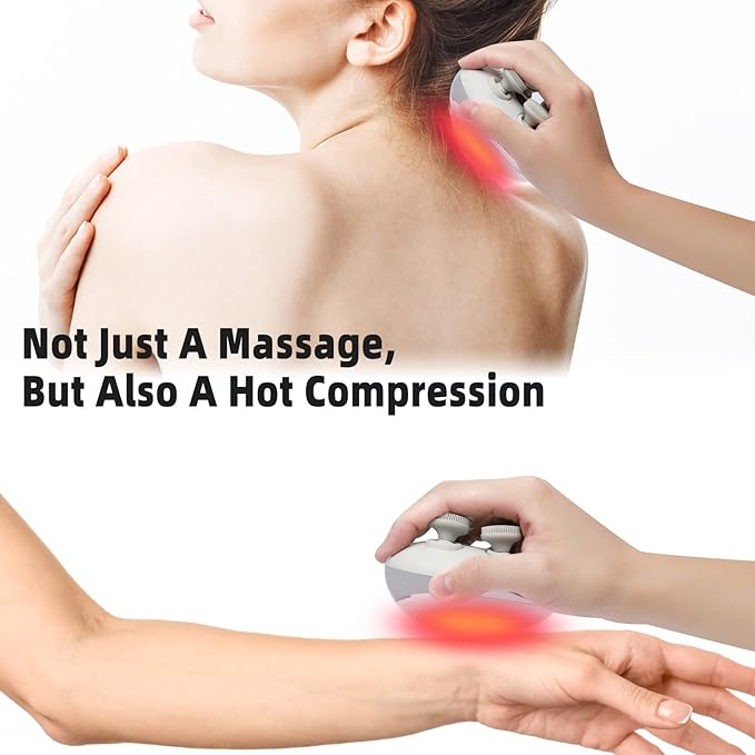 MOUNTRAX 5 in 1 Electric Scalp Massager, Portable Heated Head Hair Massager with 88 Kneading Nodes, 2 Massage Styles, 3 Speed Modes for Hair Growth, Stress Relief and Deep Clean, Gifts for Women Men