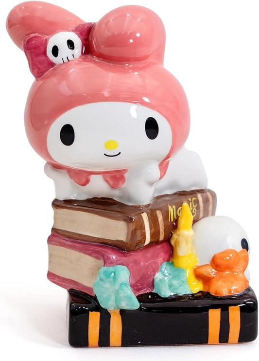 Blue Sky Clayworks My Melody Spooky Library Figurine, 5.5" L x 4.75" W x 7.125" H Created
