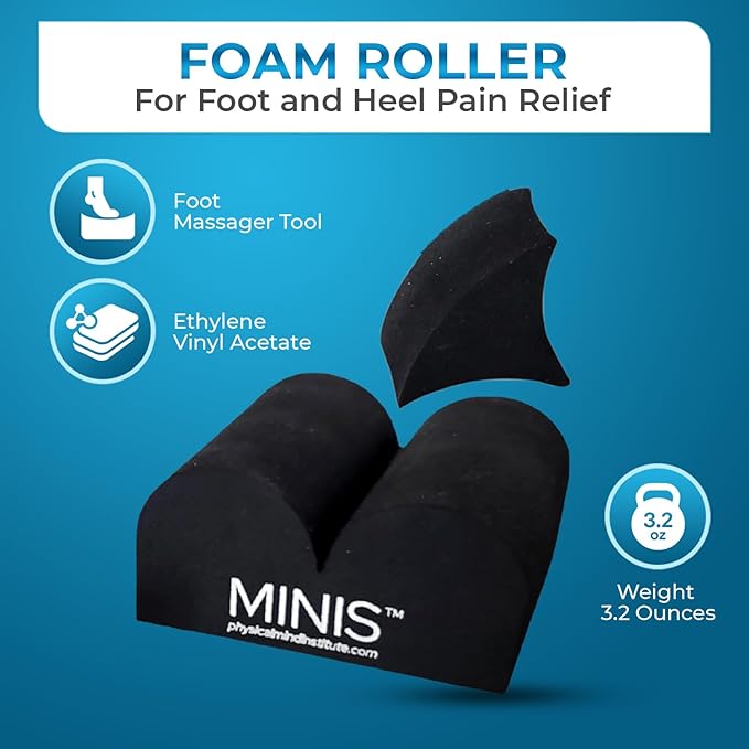 PARASETTER MINIS Foam Roller for Foot and Heel Pain Relief, Relieve Planter Fasciitis – Patented Foot and Arch Massager Tool