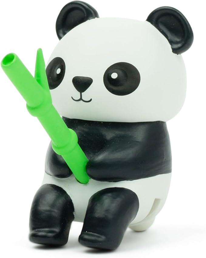 Tea Mates - 1pc Cute Fishing Panda - Tea Bag Holder and String Rest - Tea Accessory for Cup and Mug - Unique Funny Novelty Toy Gift Idea - Animal Figurine Drink Marker