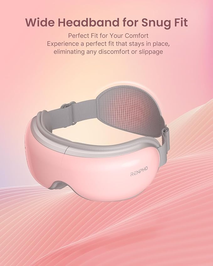 RENPHO Eyeris 1 Eye Massager with Heat, Birthday Gifts Eye Mask for Mom Dad Women Men Her Him, Smart Sleep Mask for Relax, Reduce Strain