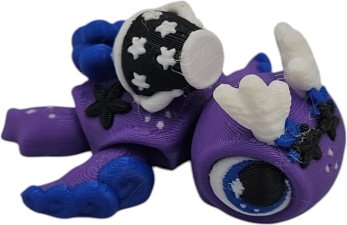 Articulating Turtle Fidget Animal Figurines – Unique 3D Printed Collectibles, Poseable Desk Animals For Adults, Stress Relief and Display Gift (AQUARIUS TURTLE)