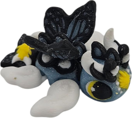 Articulating Turtle Fidget Animal Figurines – Unique 3D Printed Collectibles, Poseable Desk Animals For Adults, Stress Relief and Display Gift (GEMINI TURTLE)