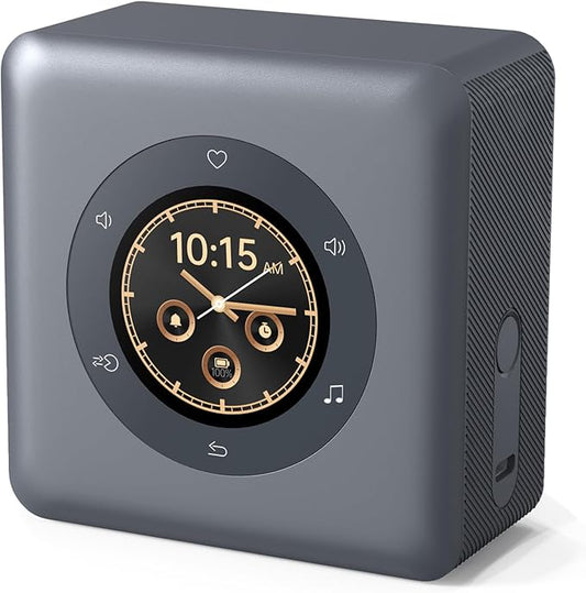 Kipcush Portable White Noise Sound Machine with Intelligent Color LCD Touch Screen, Guided Breathing, Alarm Clock. 24 Soothing Sounds, up to 24 Hours Battery Life & Sleep Music for Adults/Babies