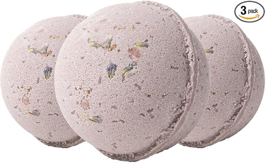 PACHA SOAP Co. Froth Bath Bomb, 3-Pack - Scents of French Lavender, Nourishing, Moisturizing, Naturally Derived & Handcrafted in The USA