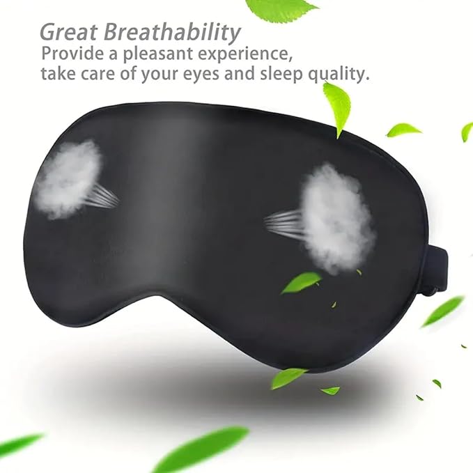 Silk Sleep Mask for Side Sleeper,Eye Mask for Sleep, Real Natural Pure Mulberry Silk Eye Cover, Blocks Light Skin-Friendly & Lightweight Reduces Puffy Eyes for Women Men