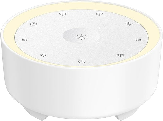 Kipcush Sound Machine & Night Light for Adults/Baby/Kid. White Noise Machine with Max 8H Timer & 20 Soothing Sleep Sounds. Small Size & Portable Design for Bedroom, Office, Travel. Favorites Buttons