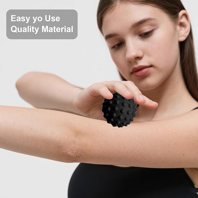 Foot Massage Ball Myofascial Release, Restore Foot Massage Roller, Massage Tool for Tight Muscles and Sore Feet, Pain Relieve from Plantar Fasciitis, Black